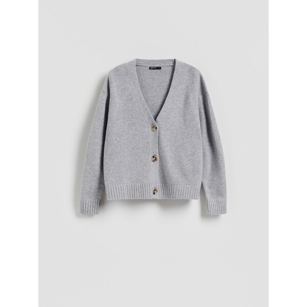 Reserved Wełniany kardigan 244HI-09M