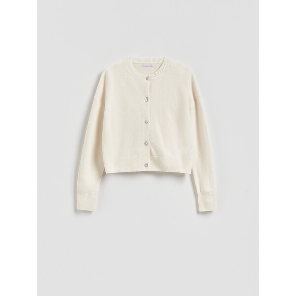 Reserved Wełniany kardigan 242HI-02X