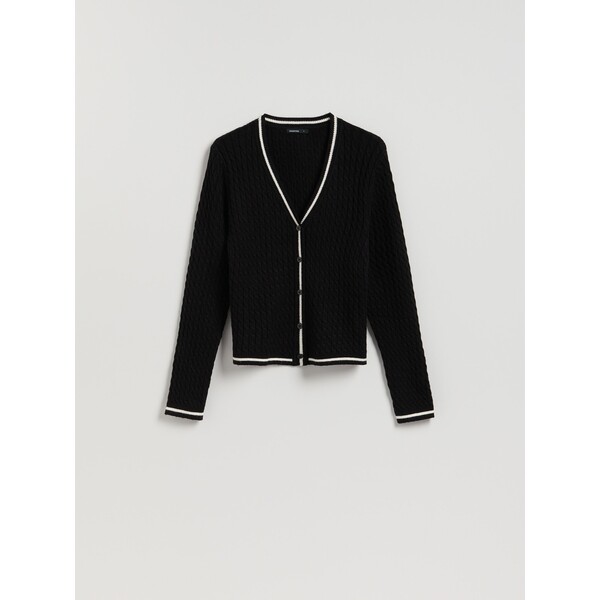 Reserved Strukturalny kardigan z wiskozą 628HO-99X