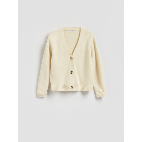 Reserved Wełniany kardigan 244HI-10X