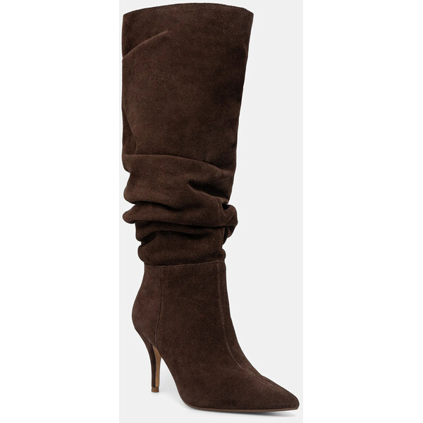 Aldo kozaki zamszowe KIMMIA  damskie kolor brązowy na szpilce 14166953 14166953.KIMMIA