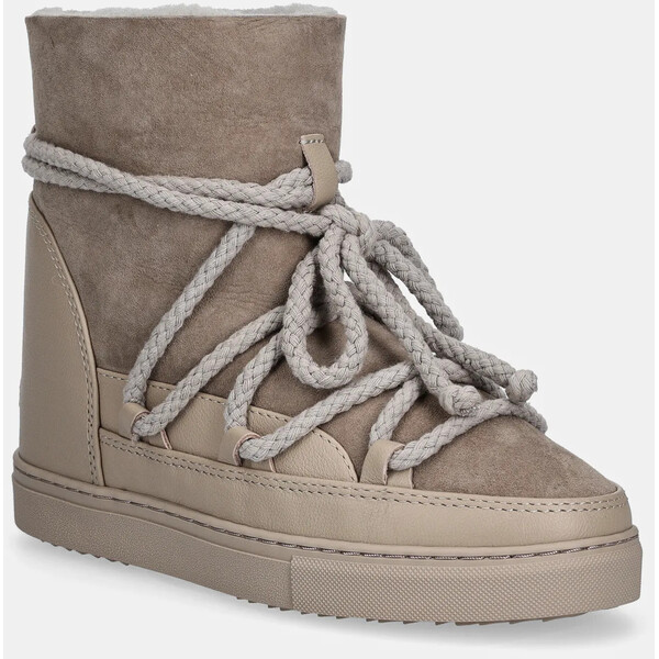 Inuikii śniegowce zamszowe Classic Wedge  kolor szary 1001.004.0042.030