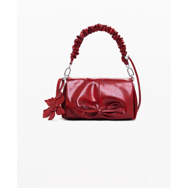 Desigual Mała błyszcząca torebka z kokardą 25WAXPC83000U