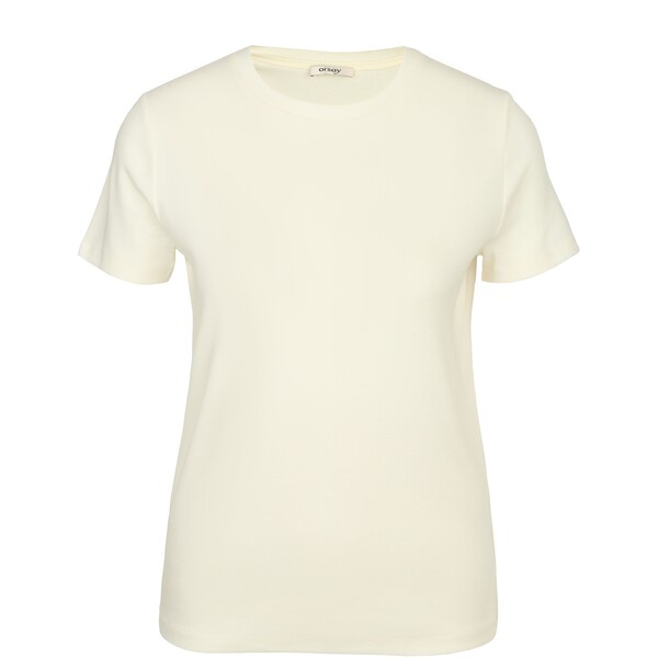 Kremowa damska koszulka z krótkim rękawem ORSAY 1000892044000