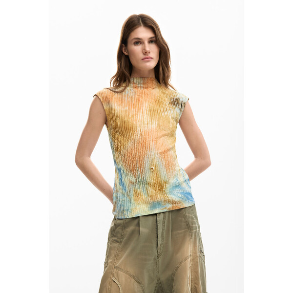Desigual Koszulka teksturowana 26SWTK156014