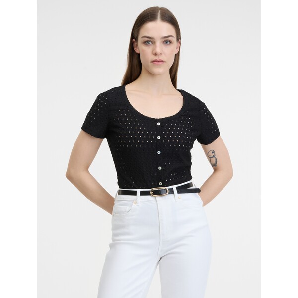 Czarna koszulka damska ORSAY 155069660000