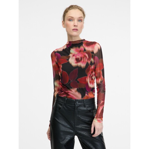 Czerwona koszula damska z długim rękawem ORSAY 1000902320000