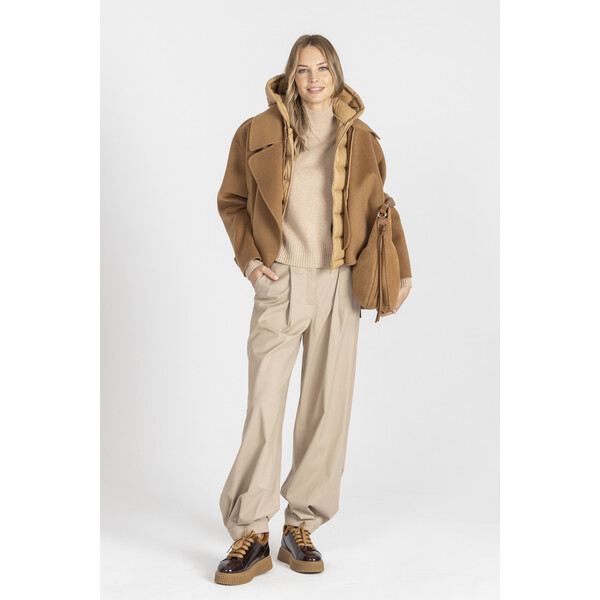 Deni Cler Krótka kurtka w kolorze kamelowym T-DC-9061-E5-90-13-1