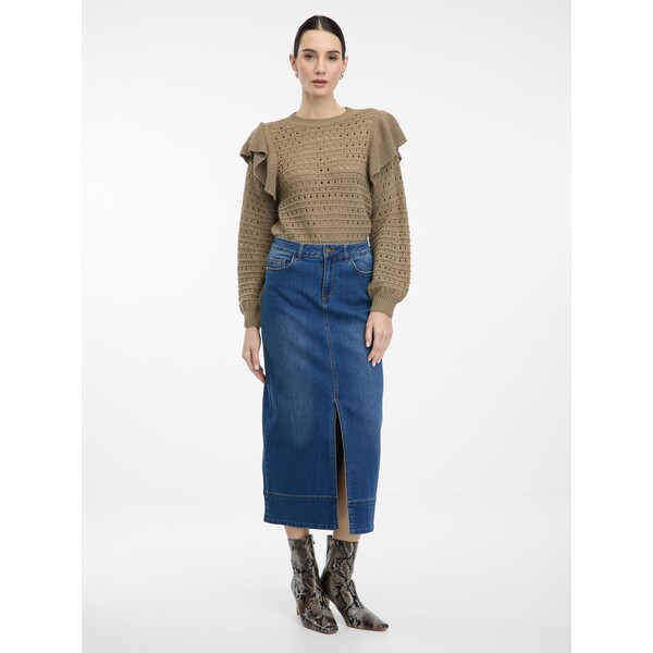 Granatowa jeansowa spódnica maxi ORSAY 1000206A00724