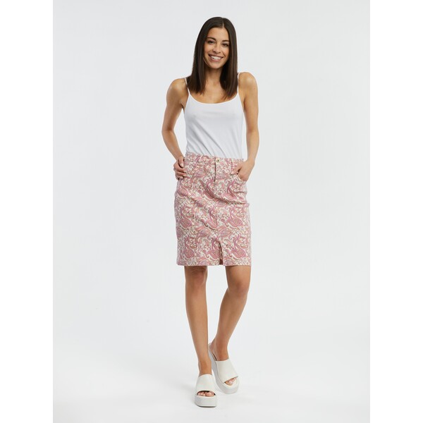 Różowa wzorzysta spódnica jeansowa ORSAY 710322317000