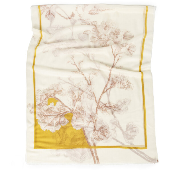 Deni Cler Szal wykonany cienką kaszmirową włóczką T-DC-C164-E5-85-11-1