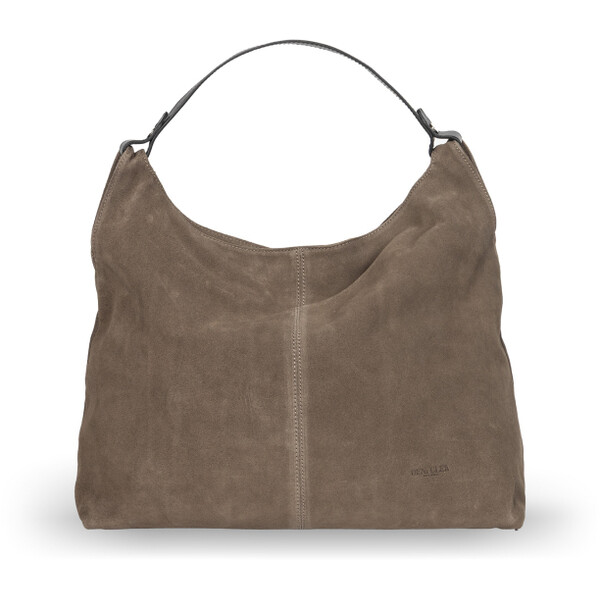 Deni Cler Duża brązowa torebka z zamszu T-DC-D262-E5-76-71-1