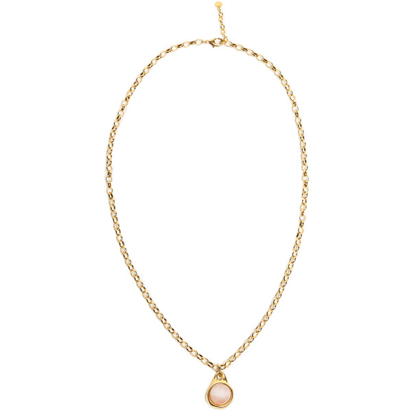 Deni Cler Długi naszyjnik z łańcuszka platynowanego 24 karatowym złotem T-DC-J056-E5-78-23-1