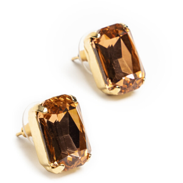 Deni Cler Proste kolczyki z dużymi kryształami T-DC-J550-E5-78-23-1