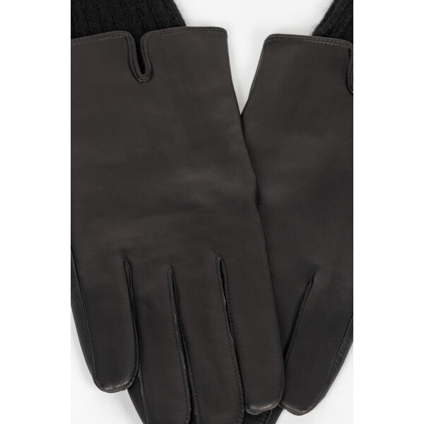 Deni Cler Skórzane rękawiczki w kolorze czarnym T-DC-L058-E5-77-90-1