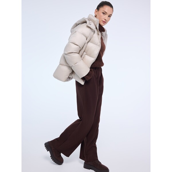 Mohito Puchowa beżowa kurtka 931JH-08X