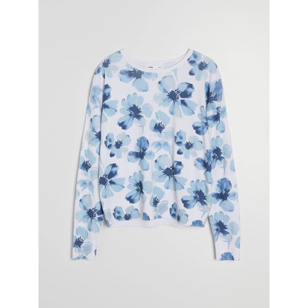 Sinsay Wiskozowy sweter ze wzorem 665GZ-57X