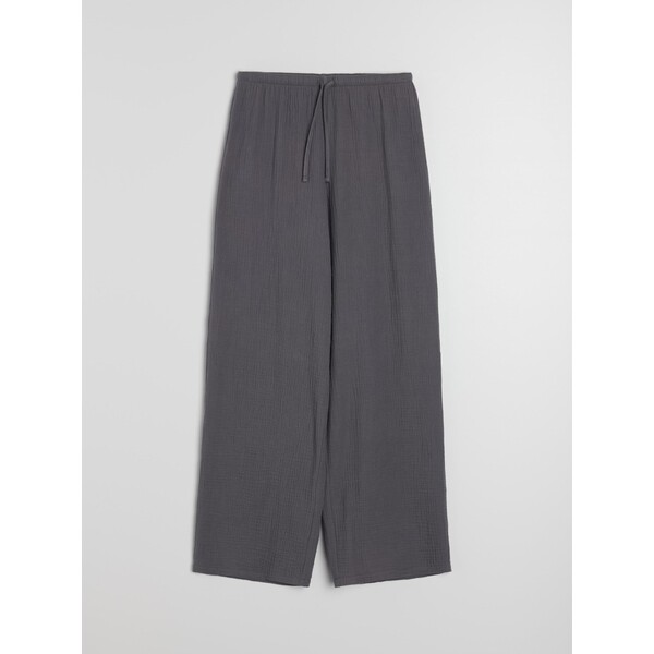 Sinsay Muślinowe spodnie piżamowe 406HV-90X