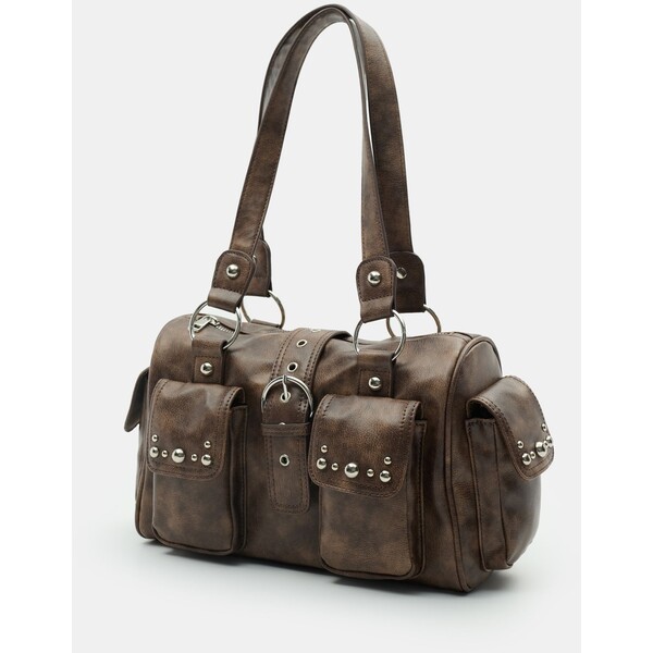 Sinsay Mała torebka typu bowling z kieszeniami cargo 989IG-89X