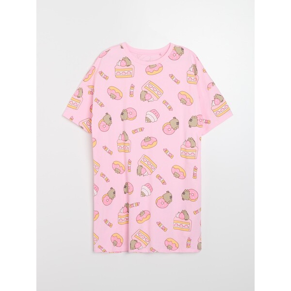 Sinsay Bawełniana koszula nocna Pusheen the Cat 494HF-03X