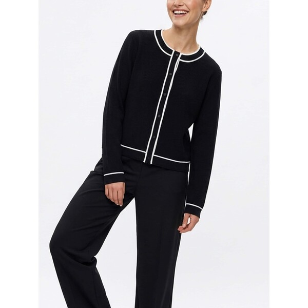 Sinsay Kardigan z kontrastową lamówką 760IV-99X