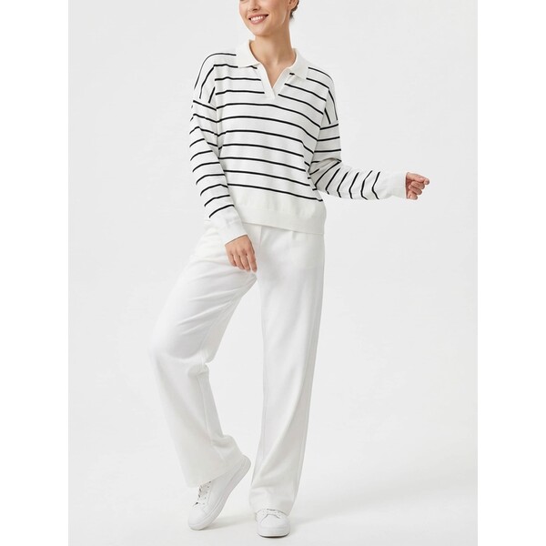 Sinsay Sweter w paski z kołnierzykiem 768IV-00P