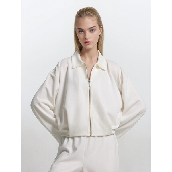 Sinsay Strukturalna bluzka z kołnierzykiem 055FJ-01X