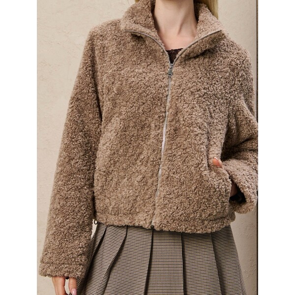 Sinsay Kurtka teddy ze stójką 560FH-08X