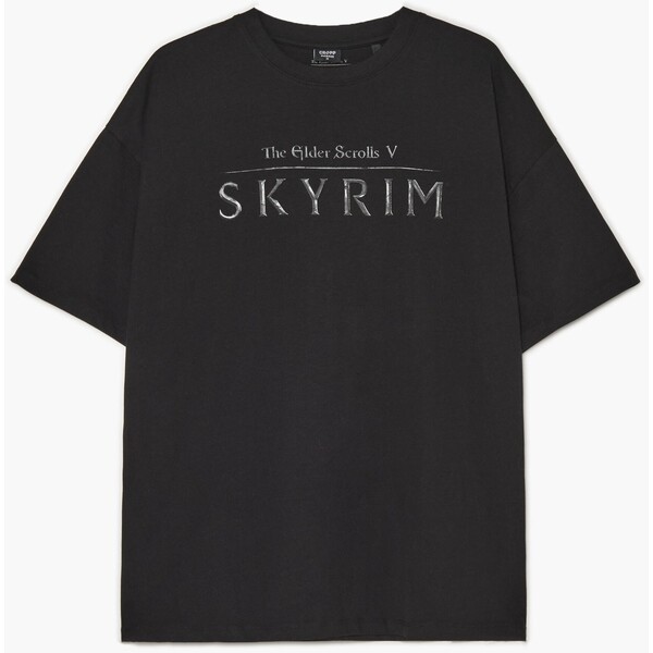 Cropp Czarna koszulka Skyrim 783FL-99X