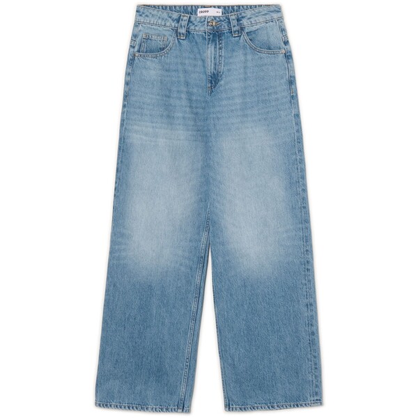 Cropp Niebieskie jeansy baggy z efektem sprania 531HX-50J