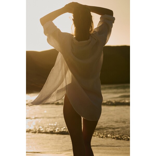 H&M Lniana koszula plażowa 1250855