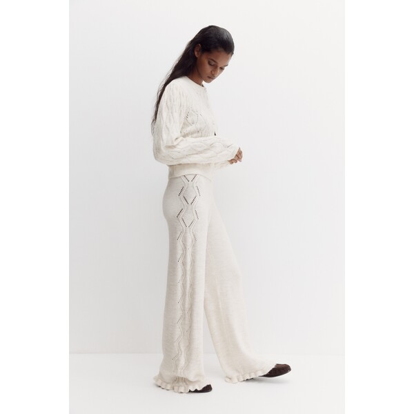 H&M Spodnie z ażurowej dzianiny 1323822