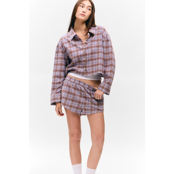 Monki Flanelowa koszula w kratę Cro 1301421