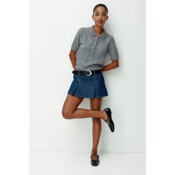 H&M Sweter polo z ażurowej dzianiny 1314813