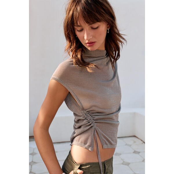 H&M Asymetryczny dzianinowy top 1299579