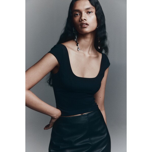 H&M Top z kapturkowym rękawem 1300880