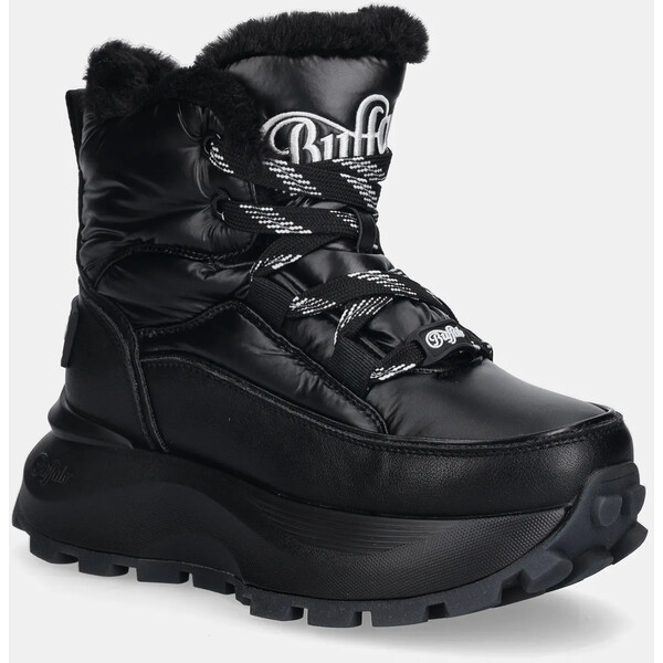Buffalo śniegowce Manhatten Lace Up Puffed  kolor czarny 1622621-BLK