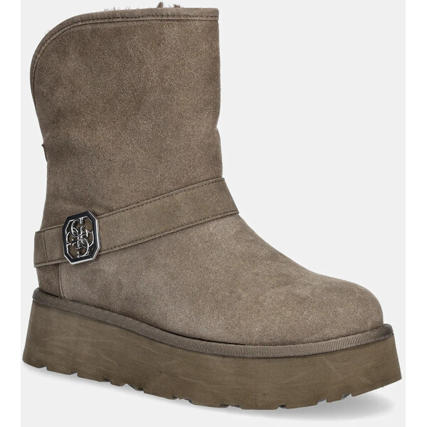 Guess śniegowce DOLSAY2  kolor zielony FLFDOL ESU10 FLFDOL.ESU10.GREEN