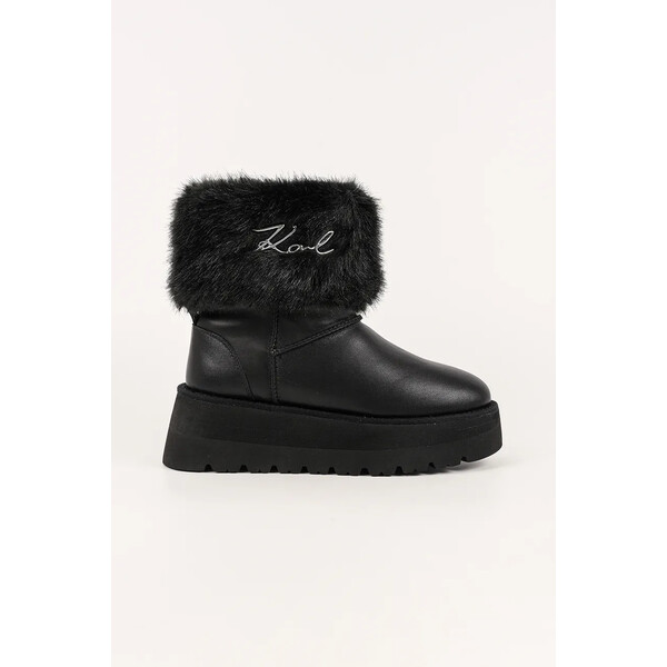 Karl Lagerfeld śniegowce SKYLAR  kolor czarny KL48655 KL48655.400