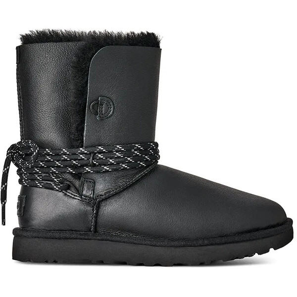 UGG śniegowce skórzane Bailey Tie Lthr  kolor czarny 1176090.BLK