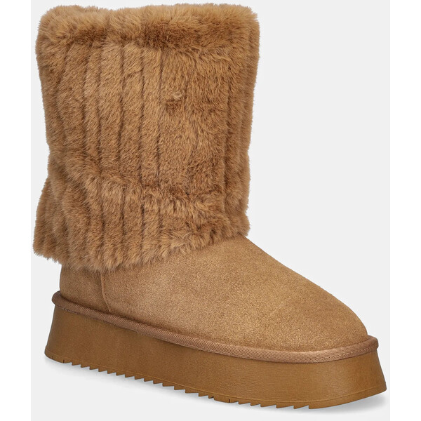 GOE śniegowce zamszowe  kolor brązowy SS2N4308 BROWN SS2N4308.BROWN