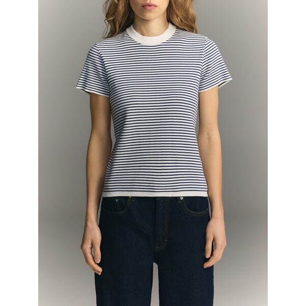 Reserved Bawełniany t-shirt w paski 976EG-55X