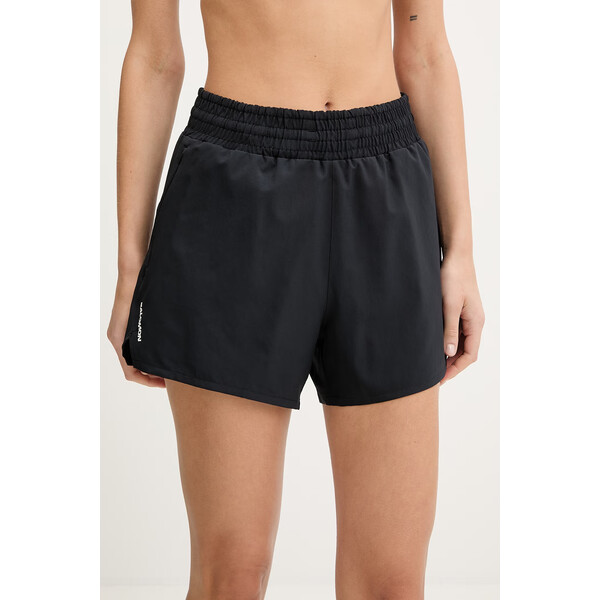 Salomon szorty treningowe SHKout  damskie kolor czarny gładkie high waist LC2452300