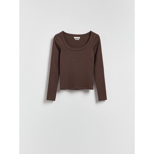 Reserved Bawełniany longsleeve ZQ827-89X