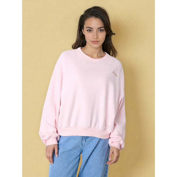 Sinsay Bluza crewneck z haftem 016GZ-03X
