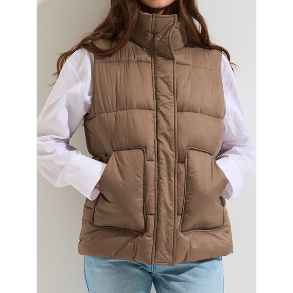 Sinsay Pikowana kamizelka ze stójką 332HC-94X