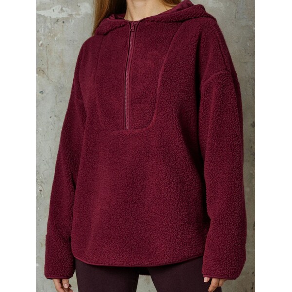 Sinsay Bluza sherpa z kapturem 972FI-83X