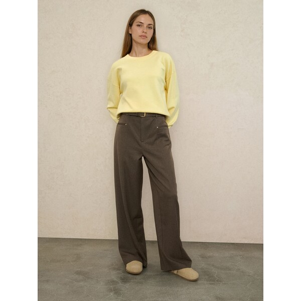 Sinsay Spodnie wide leg z paskiem 862GZ-88X