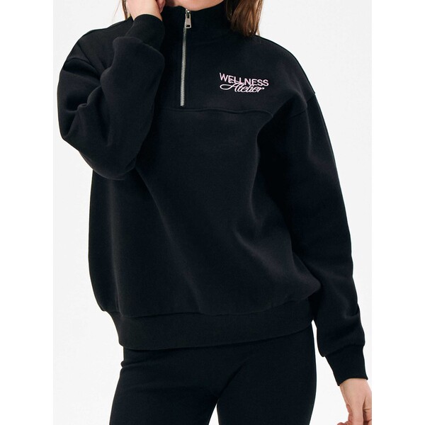 Sinsay Bluza z haftowanym napisem 015GZ-99X