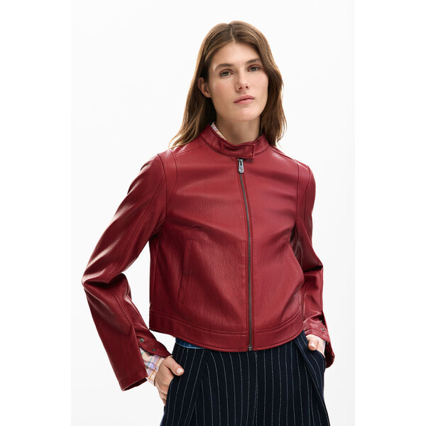 Desigual Kurtka łączona z efektem skóry 26SWEW093192